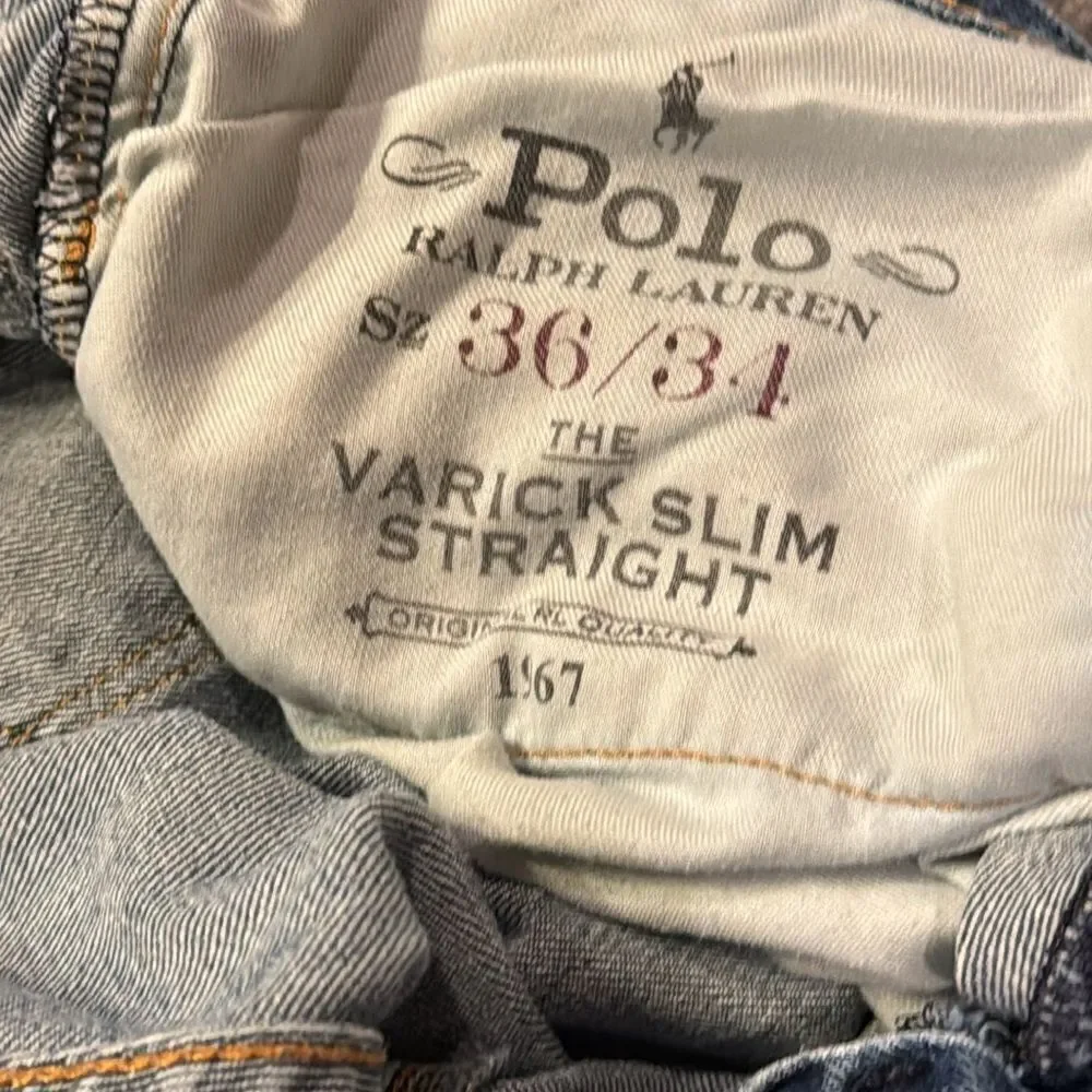 Polo Ralph Lauren Verrick Slim Straight Men’s Jeans Size 36/34